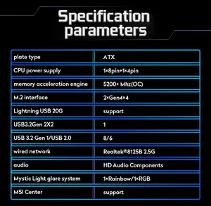 เมนบอร์ดสำหรับเล่นเกม Z690 P WIFI DDR5,เมนบอร์ดคอมพิวเตอร์เกมเมอร์พีซีรุ่น12โปรเซสเซอร์ซีพียู Intel LAG 1700คอมพิวเตอร์ตั้งโต๊ะ Msi