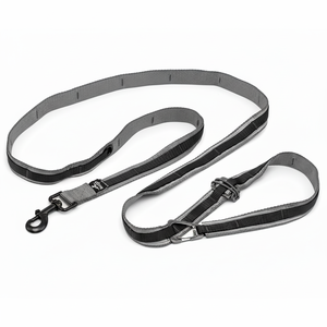 Kurgo Laisse Quantum 6 en 1, laisse mains libres pour chiens, laisse de course, style bandoulière et ceinture, réfléchissant, clip mousqueton, pour - Product Image 1