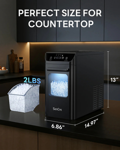 Machine à glaçons domestique populaire de 12 kg, glaçons en forme de nuggets avec minuterie et nettoyage automatique, machine à glaçons en forme de nuggets pour la maison/les fêtes/les <span class=keywords><strong>camping</strong></span>-cars/le <span class=keywords><strong>camping</strong></span> - Product Image 3