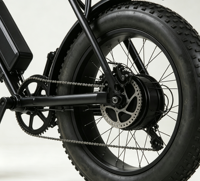 Vélo Électrique Tout-Terrain (E-MTB) 20 Pouces en Acier Carbone avec Pneus Larges, 7 Vitesses, Suspension Avant et Frein à Disque pour Adultes - Idéal pour le Tout-Terrain et les Trajets Urbains - BE019