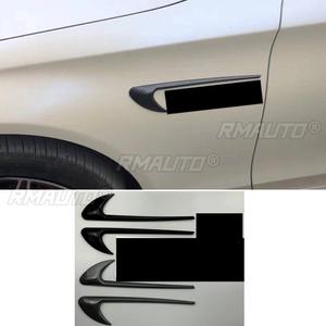 Pegatina para coche con efecto de fibra de carbono negro brillante, insignia 3D para Mercedes Benz Clase C, Clase E, E300L, C200L, E63, accesorios para coche, etiqueta lateral V8 - Product Image 5