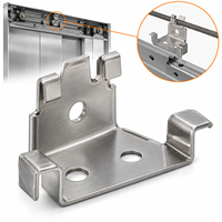 Support de câble de porte sur mesure en acier inoxydable 304 usiné CNC par électroérosion à fil pour systèmes d'ascenseurs avec brochage