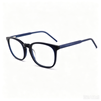 Lunettes rondes en acétate anti-lumière bleue pour hommes et femmes, monture optique rétro pour ordinateur, blocage de la lumière bleue, vente en gros