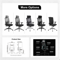 Kabel Executive Chaise de bureau en maille à dossier haut Confortable Design moderne Caractéristiques ergonomiques Accoudoirs réglables Offre Spéciale