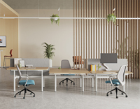 Bureau d'ordinateur ergonomique extensible OMNI moderne avec panneau de commande avancé pour une utilisation flexible au bureau
