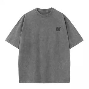 T-shirts pour hommes surdimensionnés délavés à l'acide, coupe ample, streetwear, tee-shirt pour un usage décontracté et une mode urbaine - Product Image 1