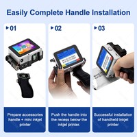 Imprimante jet d'encre portable commerciale de 12,7 mm / Codeur de date filaire haute vitesse non crypté de 600 dpi pour codes-barres et codes QR