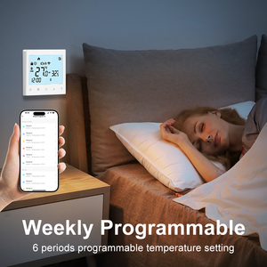 Nóng bán dưới sàn sưởi ấm nhiệt với Alexa điều khiển bằng giọng nói tuya cuộc sống thông minh ứng dụng điều khiển nhiệt độ wifi nhiệt - Product Image 4