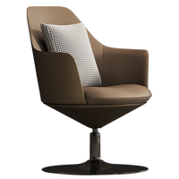 Ensemble de canapés modulaires en cuir de style nordique moderne, fauteuil individuel avec design luxueux pour appartement, hôtel, atelier, salons