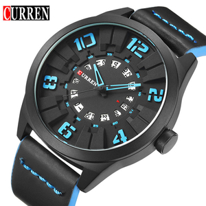 Reloj de Pulsera Deportivo de Cuarzo para Hombre CURREN 8258, Nuevo Estilo de Moda con Superficie 3D en Línea - Product Image 5
