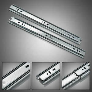 Meilong อุปกรณ์ฮาร์ดแวร์ Jieyang รางเลื่อนลิ้นชักสำหรับโต๊ะ<span class=keywords><strong>คอมพิวเตอร์</strong></span>รางสไลด์แบบสามช่องลิ้นชักสไลด์แบบยืดหดได้ - Product Image 5