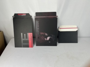 Buste Rigide Personalizzate con Logo UV A3 <span class=keywords><strong>A4</strong></span>, Buste in Cartone Nero, Buste Piatte per Imballaggio, Buste Rigide per Documenti - Product Image 2