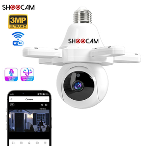 ShooCam E27 LED 3MP WIFI Bombilla Cámara Infrarroja Visión Nocturna Luz Blanca 360 Grados Vigilancia IP Cam para el hogar - Product Image 1