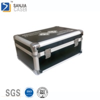 Mallette en aluminium nouveaux tissus, petite mallette en aluminium avec rembourrage en mousse/vide, étui à instruments vide/mallette de transport facile
