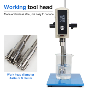 Mới đến phòng thí nghiệm LCD hiển thị kỹ thuật số khuấy nhũ hóa thiết bị tốc độ cao điều khiển thời gian thực phẩm mỹ phẩm phòng thí nghiệm sử dụng - Product Image 4