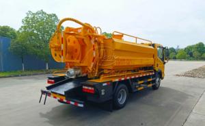 Camion aspirateur Dongfeng D6 avec réservoir de 6 m³ pour aspiration des eaux usées et des excréments, dragage de canalisations haute pression, exportation d'usine - Product Image 3