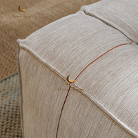 Canapé modulaire en tissu de laine d'agneau, design minimaliste nordique, pour appartement, chaise de sol, canapé de salon