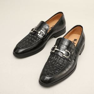 Nuevos Zapatos Formales de Diseño para Hombre - Zapatos de Punta Cuadrada de Alta Gama con Función de Aumento de Altura para Fiestas y Bodas - Product Image 6