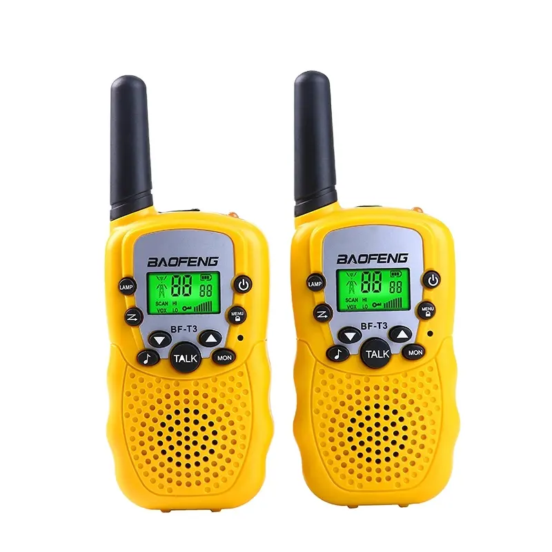 Baofeng BF-T3 2PCS black mini ham transceiver portable two-way radio hand-held transceiver children's toy walkie talkie