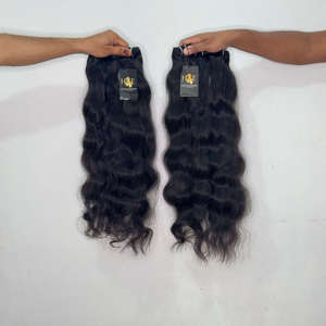 Mèches de cheveux ondulés indiens Mink Temple, Fournisseurs de cheveux bruts non traités Temple, Fournisseurs de cheveux vierges bruts naturels bouclés brésiliens - Product Image 2
