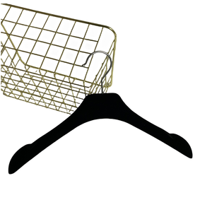 Cintres à crochets en plastique floqué pour vêtements féminins haut de gamme, avec logo personnalisé, robustes et classiques, pour salon, <span class=keywords><strong>TikTok</strong></span> Live - Product Image 2