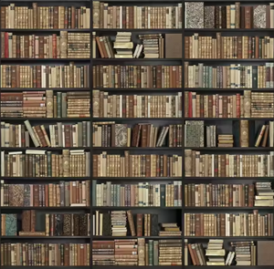 Nordic Style wasserdichte Bibliothek Bücherregal Tapete für Wohnkultur Modernes Design für Museums studie Krankenhaus Hintergrund dekoration - Product Image 1