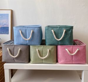 Contenedores de Almacenamiento para Guardería, Caja de Almacenamiento de Tela Plegable, Cesta de Almacenamiento de Lona de Algodón para Bebés - Product Image 2