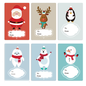 Buon Natale logo stampa del pvc del vinile olografica decorazione personalizzata die cut adesivo di imballaggio impermeabile rotolo di etichette <span class=keywords><strong>adesivi</strong></span> - Product Image 6