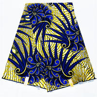 Kain Cetak Lilin Afrika 100% Katun Berkualitas Tinggi, Desain Tekstil Afrika, Ankara Pagne Batik Nigeria, Kain Lilin untuk Menjahit Loincloth
