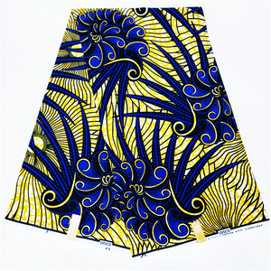 Tissu Imprimé Wax Africain 100 % Coton de Haute Qualité, Motif Africain Ankara <span class=keywords><strong>Pagne</strong></span> Batik Nigeria pour <span class=keywords><strong>Couture</strong></span> Loincloth - Product Image 4