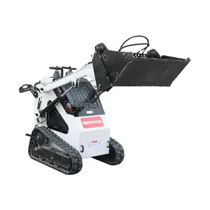 Mini carregador skid steer carregadeiras com rastreado neve ventilador cortador de grama disjuntor martelo terrapenagem máquinas