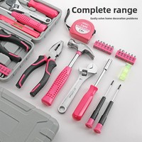 Outils de quincaillerie multifonctionnels pour la maison, pinces, ruban à mesurer, marteau, boîte à outils manuelle pour la réparation à domicile, ensemble combiné