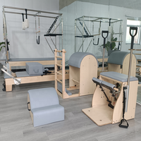 Pilates Cadillac Reformer Vintage Pilates Equipment Maple Wood Pilates Reformer Machine para entrenamientos en el hogar