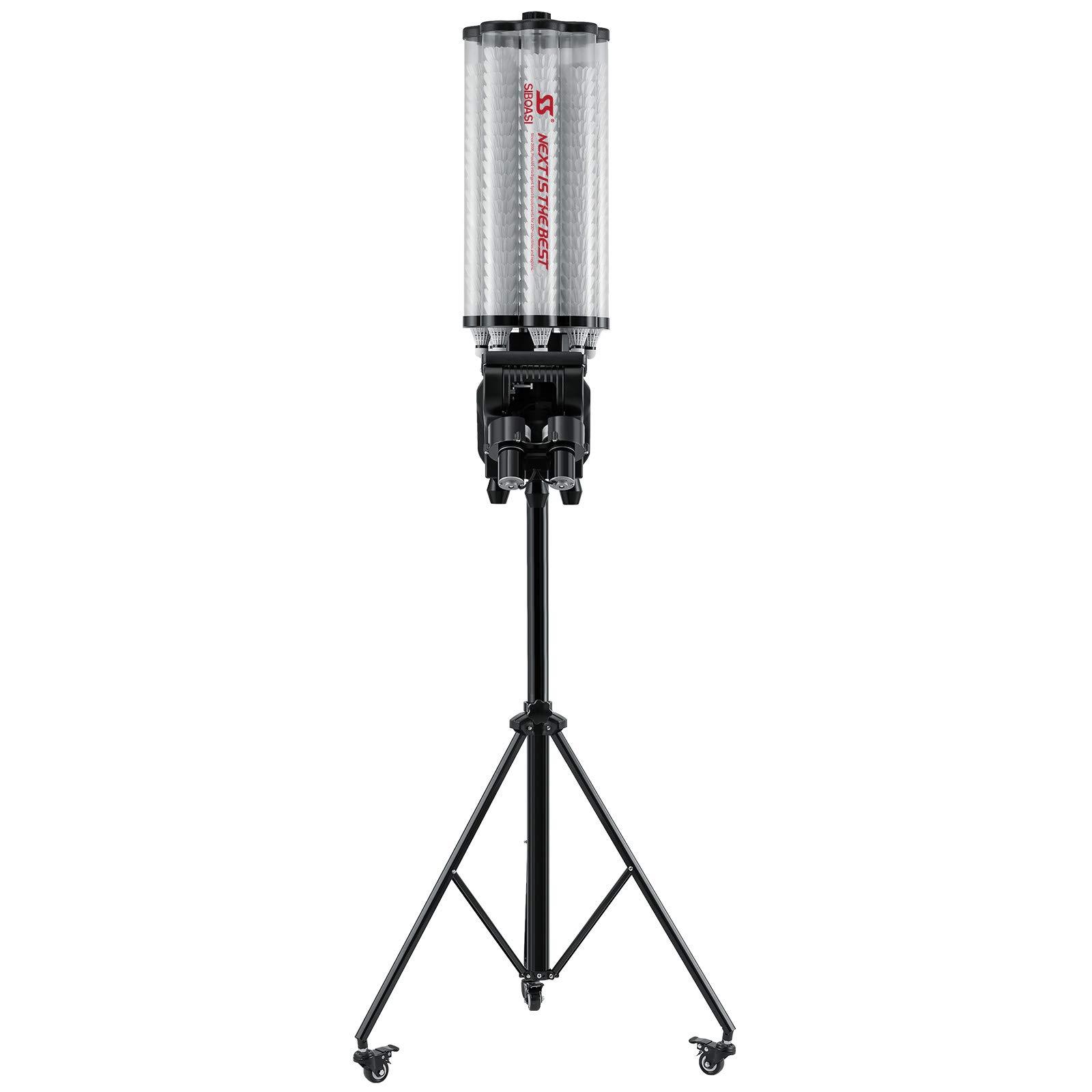 B2000 SIBOASI Badminton Machine Training Automatic Badminton Trainer Practice Device Equipment Shuttlecocks Machine