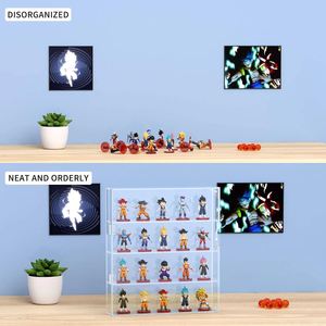 Vitrine acrylique pour <span class=keywords><strong>mini</strong></span> figurines <span class=keywords><strong>Funko</strong></span> <span class=keywords><strong>Pop</strong></span> claire murale ou bureau 4 couches boîte de rangement armoire - Product Image 4