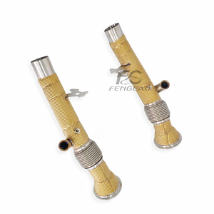 Tuberías de Escape Aisladas en Oro para Ferrari 296 GTB V6 3.0T 2021-2024, Acero Inoxidable, Mejora del Rendimiento del Vehículo - Product Image 4