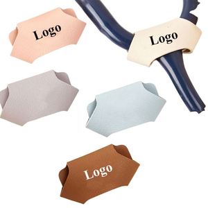 Custom Logo Printed PU Leather Stethoscope <b>Name</b> ID <b>Tag</b> 4.2x2cm Mix Color Nurse Accessories Gifts for Doctors RN - Product Image 1