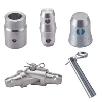 Accessoire à charnière flexible en aluminium pour les écrans d'éclairage de scène avec coupleur de joint de treillis d'éclairage Manchon de tuyau Spigot