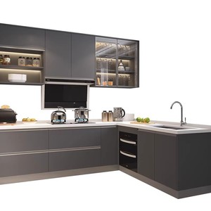 Meubles de cuisine modulaires modernes en <span class=keywords><strong>bois</strong></span> massif et contreplaqué, écologiques et personnalisables - Product Image 4
