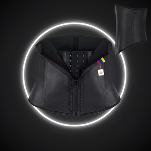 2026 Corset sous-poitrine, Gaine ventre plat, 9 baleines en plastique, 9 pouces, Gaine amincissante taille haute, Gaine sculptante, Gaine en latex - Product Image 1