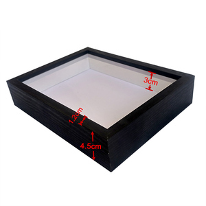 Moderno de alta calidad 3D personalizado marco de <span class=keywords><strong>fotos</strong></span> MDF fábrica personalizada Shadow Box marcos de <span class=keywords><strong>fotos</strong></span> con logotipo decorar con madera natural - Product Image 3