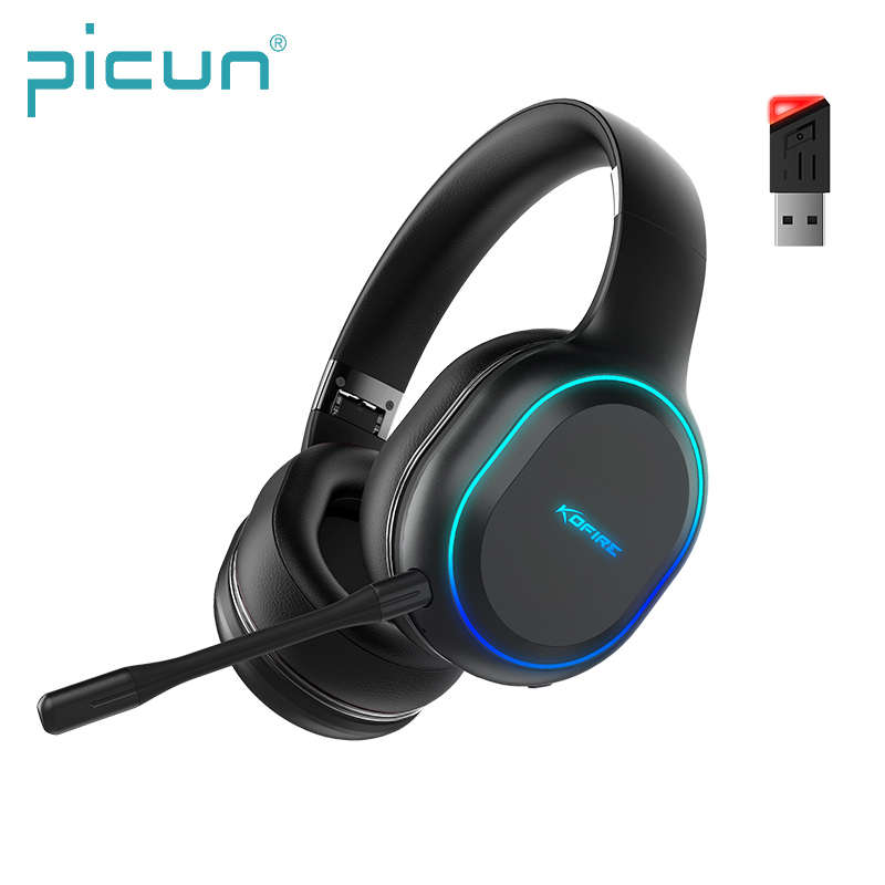 Picun UG-05 मोबाइल फोन ब्लूटूथ खेल हेडसेट Mic के साथ वायरलेस 2.4G गेमिंग फोन्स