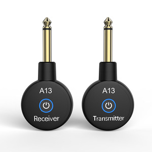 Portable Rechargeable <b>Wireless</b> Guitar <b>Transmitter</b> Receiver Low Latency 6.35mm Jack <b>Wireless</b> Audio System - Product Image 5