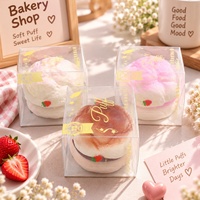Jouet Squishy en PU à Rebond Lent, Effet Nuage, Doux et Moelleux, Jouet Anti-Stress Alimentaire Réaliste