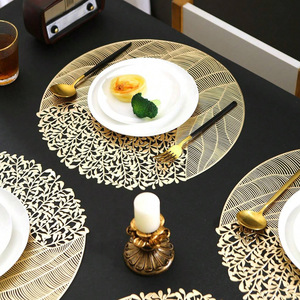 Nappe de <span class=keywords><strong>Table</strong></span> Moderne Simple Style Européen à Motifs de Feuilles, en PVC Tissé, Imperméable et Anti-Huile, avec Cadre Simple ou Double - Product Image 3