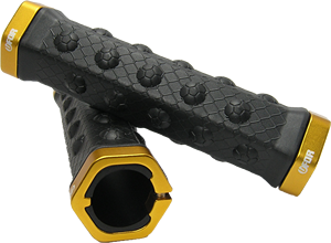Poignées de vélo BMX à motif de football, antidérapantes, hexagonales, UFOR UG‑603, pour la pratique des cascades - Product Image 6