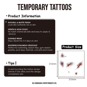 Pegatinas de <span class=keywords><strong>Tatuajes</strong></span> Estéticas Y2K Cyberpunk en Oferta, Diseño Original de Espinas y Mariposas, <span class=keywords><strong>Tatuajes</strong></span> Falsos <span class=keywords><strong>para</strong></span> <span class=keywords><strong>Hombres</strong></span> y Mujeres, Ropa Urbana - Product Image 3