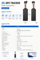 Rastreador GPS para Auto y Moto HST C100 Pro, Cableado, Beidou, Posicionamiento en Tiempo Real, Aplicación IOS/Android, Montaje en Tablero, 1 Año de Batería, 48-96H de Duración