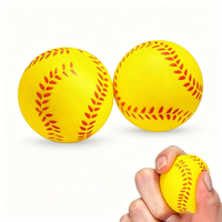 JITENG Mini Pelota Antiestrés de Softbol, Pelota de Espuma para Apretar, Juguete Deportivo para Aliviar el Estrés y la Ansiedad, Recompensa para la Escuela o Carnaval