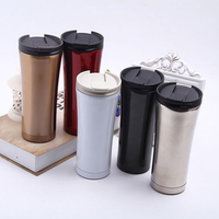 Taza Térmica de Acero Inoxidable 304 de Doble Pared de 16 oz con Impresiones Personalizadas, Taza de Café de Doble Pared, Taza para Camping